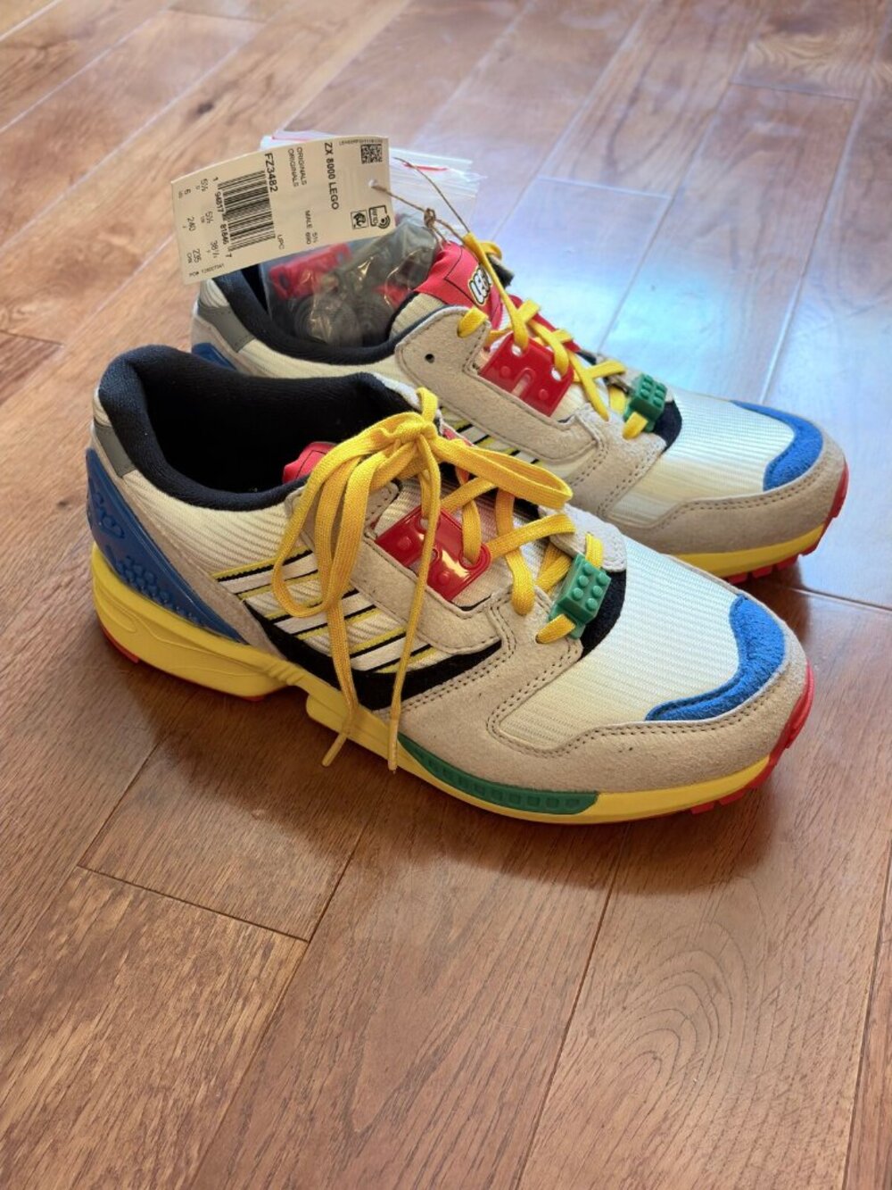 Adidas x LEGO ZX 8000 Mixed Blocks Sneakers FZ3482 Men's 6 / Women's 7